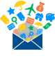 Logotipo de registro de correo electrónico