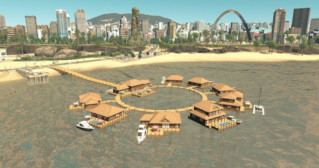 La expansión Final Cities: Skylines añade hoteles y complejos turísticos