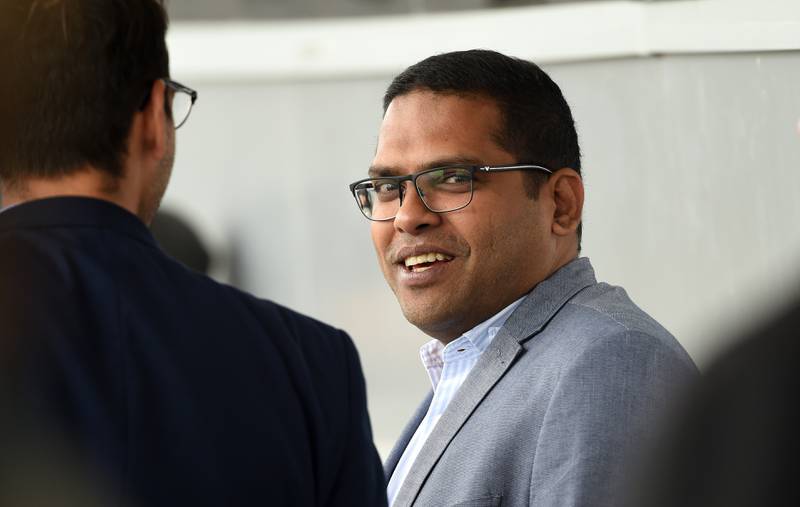 El Ministro de Turismo y Tierras de Sri Lanka, Harin Fernando, en Dubái.  AFP
