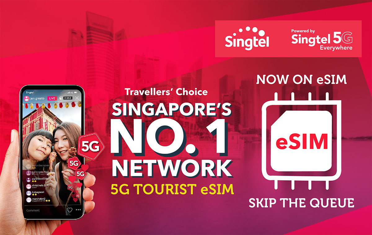 Planes eSIM Turística 5G de Singtel.
