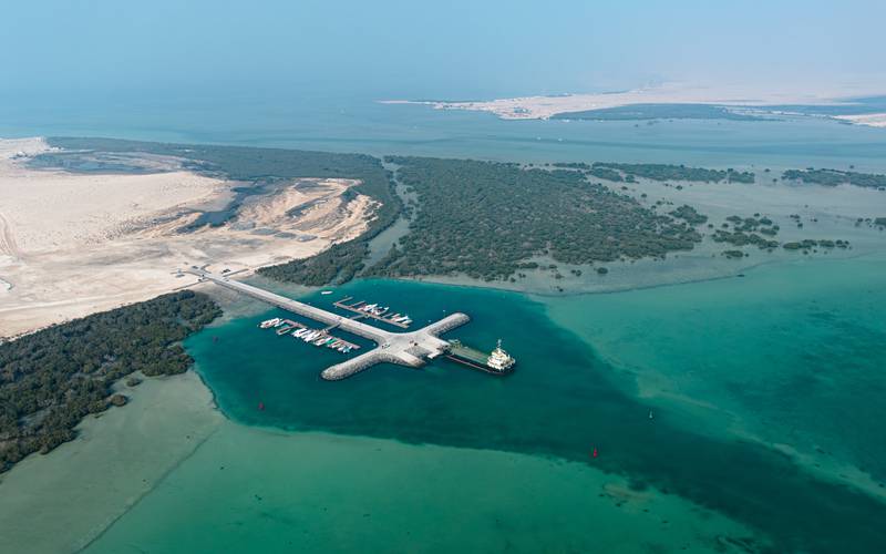 Sheikh Hamdan bin Zayed, the Ruler's Representative in Al Dhafra, opened Sila Community Harbour and Al Fayiyi Island Marina on Friday. All photos: Wam