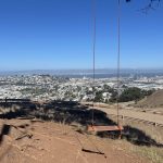 The Bernal Heights swing faces expansive views of the bay.