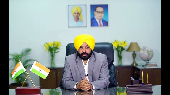 Ministro Principal de Punjab, Bhagwant Mann (archivo ANI)