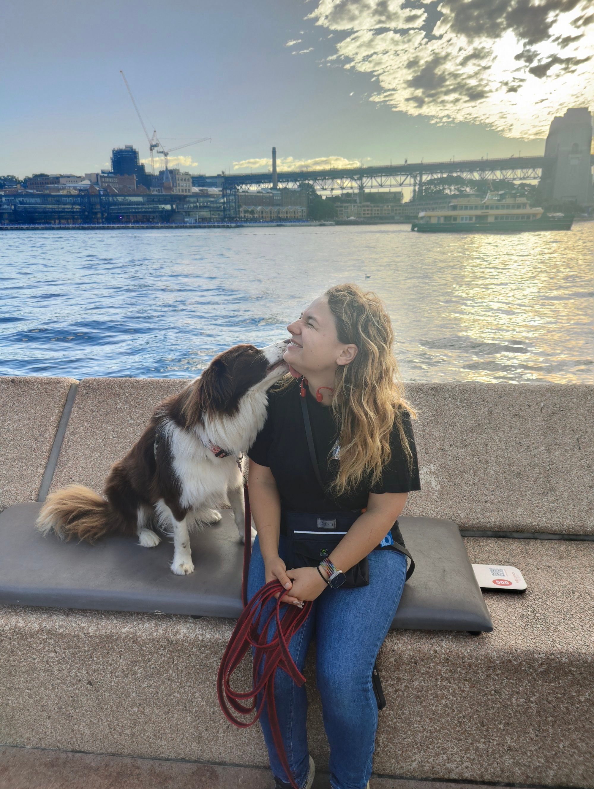 Alina Dagen with her dog, Bruno. Photo: Riddhi Doshi