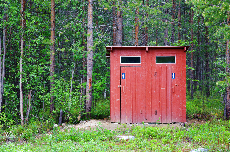An outhouse is helpful when you