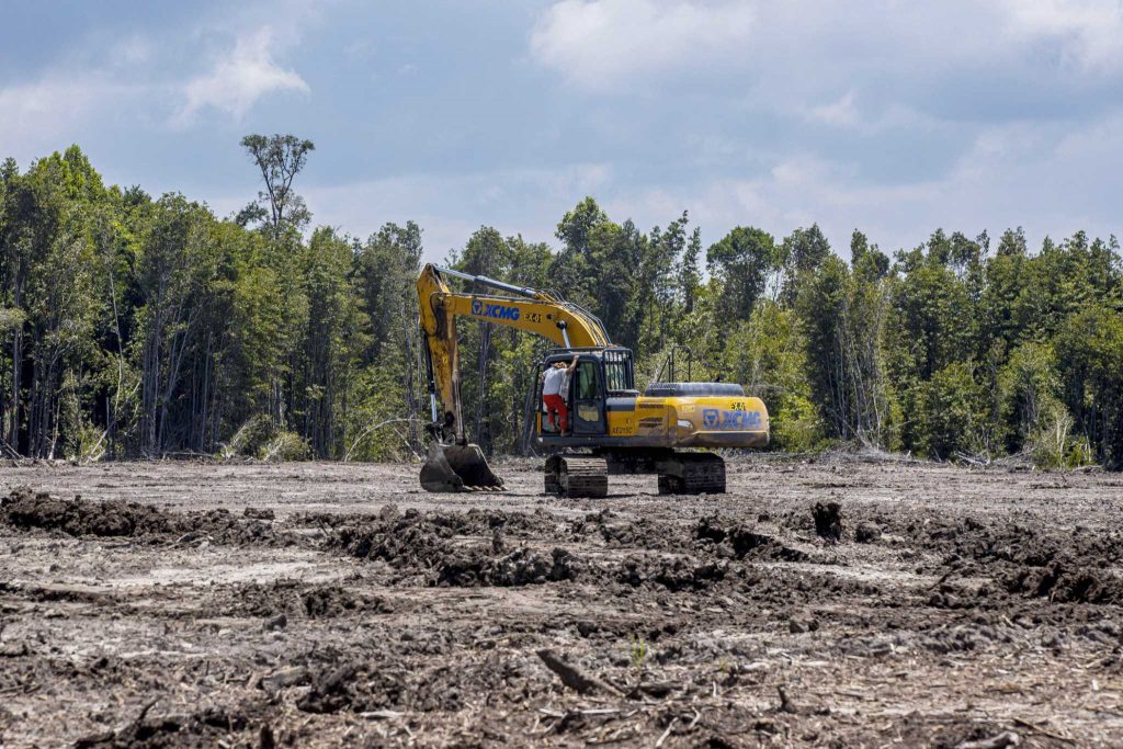Un nuevo parque industrial indonesio en Borneo, denominado "Verde", funcionará con carbón, según sugieren los informes.
