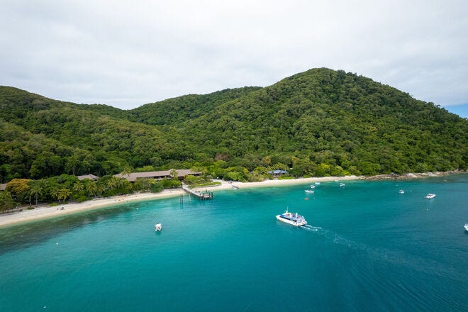 Fitzroy Island Resort es la única propiedad en esta exuberante isla a sólo 15 millas de Cairns.