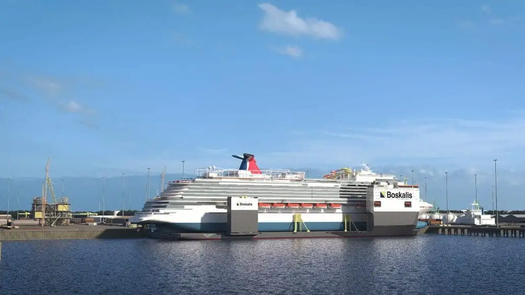 Muelle seco de Carnival Vista