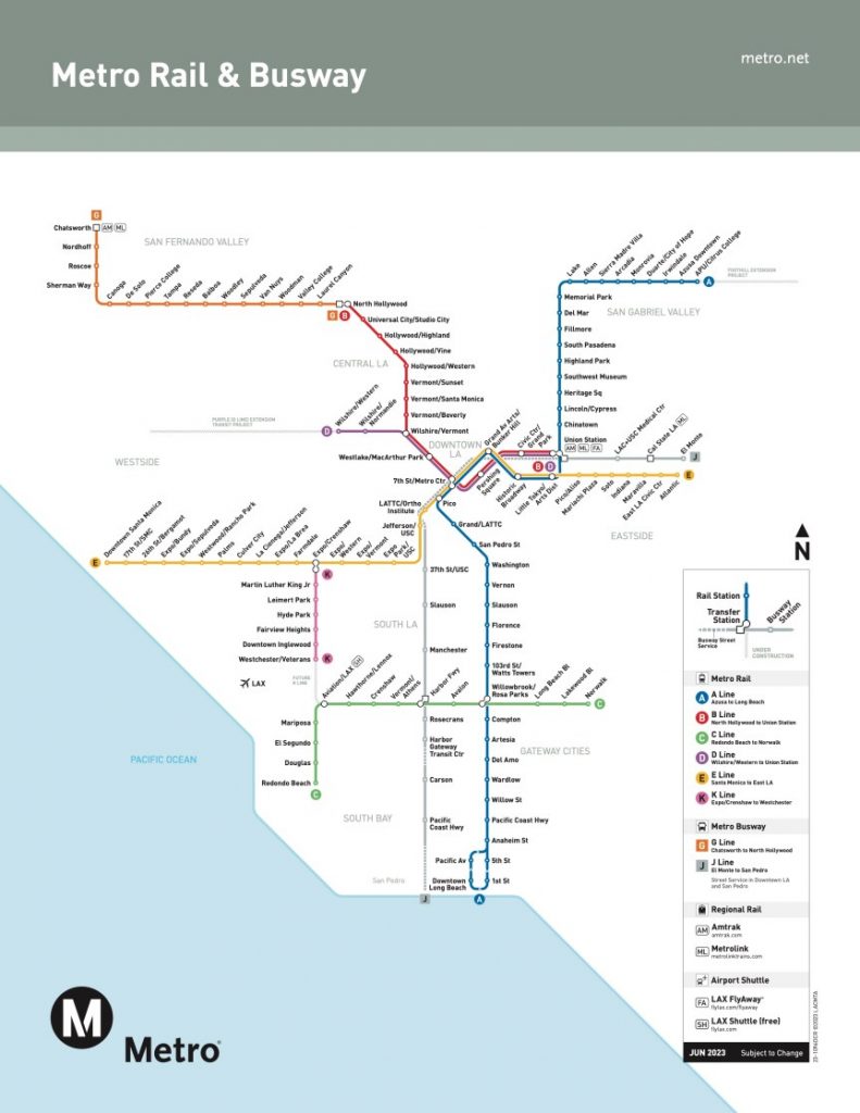 Utilice el Metro y el transporte público para evitar el cierre de la I-10 en DTLA.
