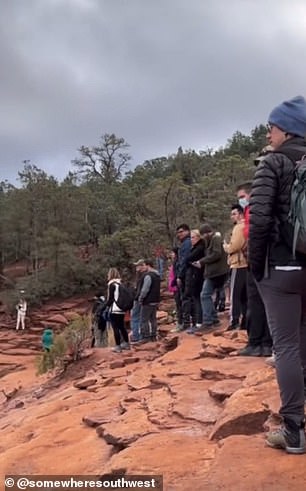 Otro creador conocido como @somewheresouthwest trazó una línea en una de las rutas de senderismo.