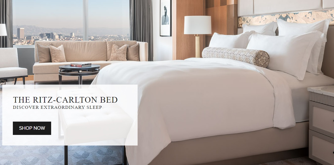 Beneficio de elección de colchón de cama Marriott Ritz Carlton