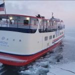 El ferry Mighty Huron de la isla Mackinac ha comenzado un cronograma de cruces de invierno.