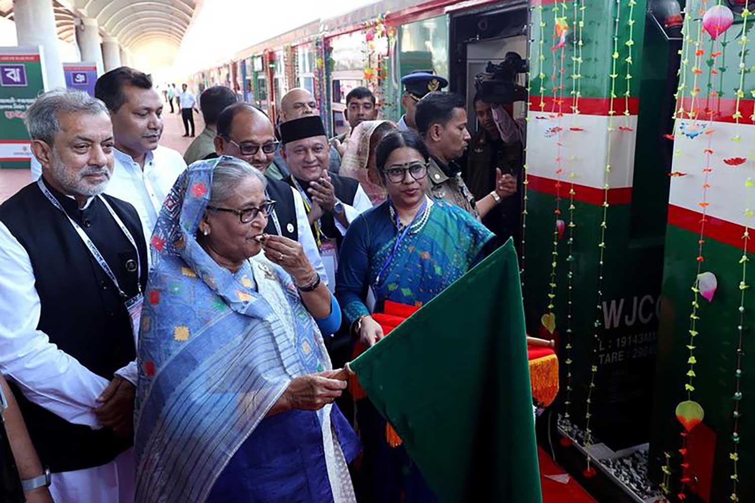 La imagen muestra la estación de tren Dohzari-Cox's Bazar en Cox's Bazar, Bangladesh, el 11 de noviembre de 2023. (Foto: Xinhua)