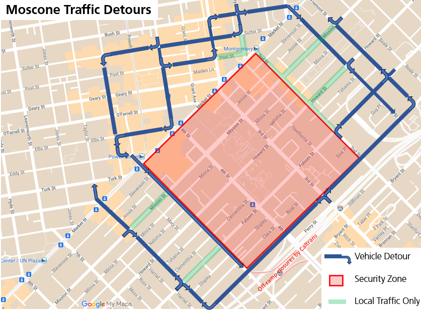 Ver mapas de seguridad, tráfico y tránsito.