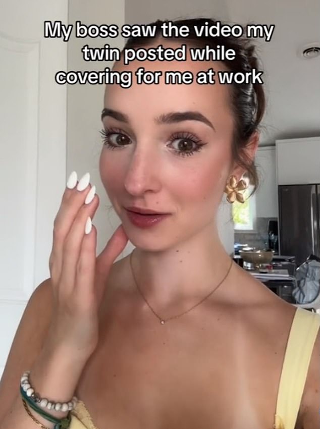 Mi gemelo idéntico me reemplazó en el trabajo para que pudiera escaparme de vacaciones, pero nos pillaron publicando sobre ello en TikTok.