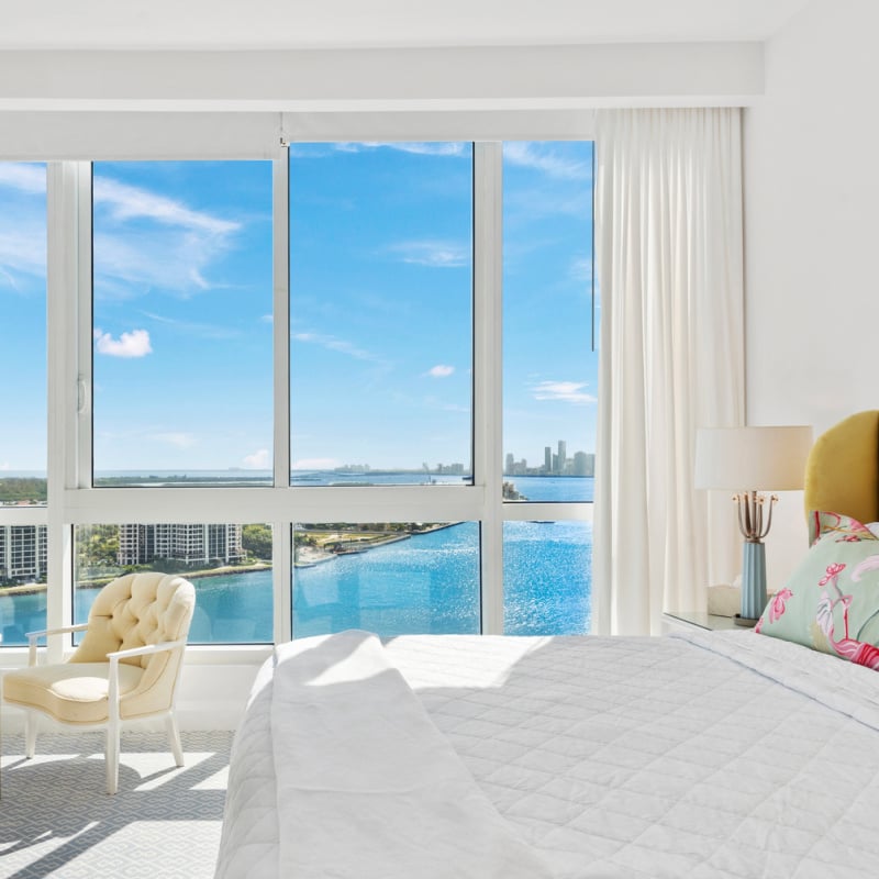 Vista junto a la piscina de Miami