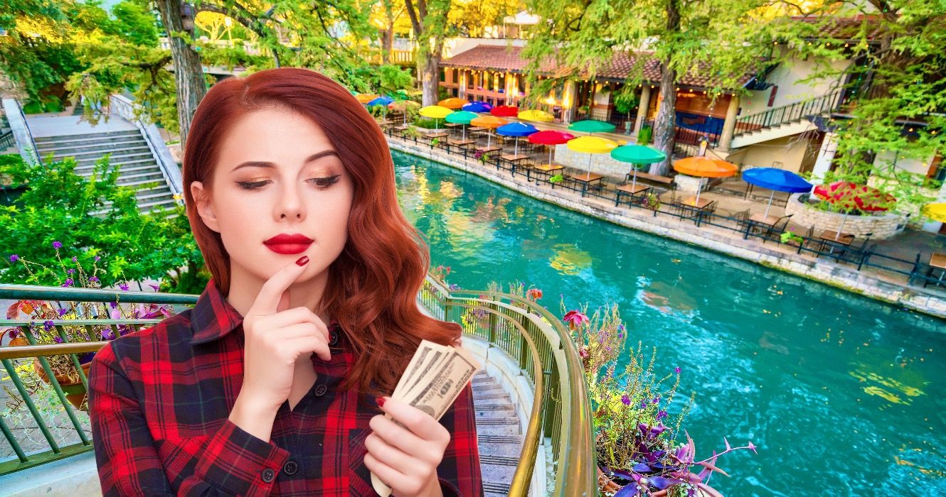 Paseo del río en San Antonio, Texas, EE.UU.