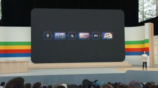 Logotipo de la función de planificación de viajes de Google i/o