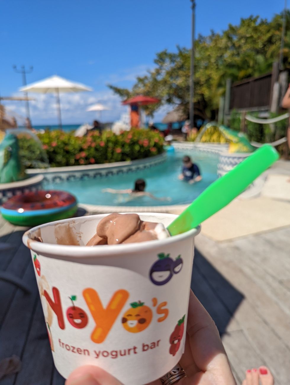 Yoyo helado de yogur en Negril, Jamaica