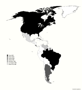 La última vez todos los países de Estados Unidos ganaron una medalla olímpica.