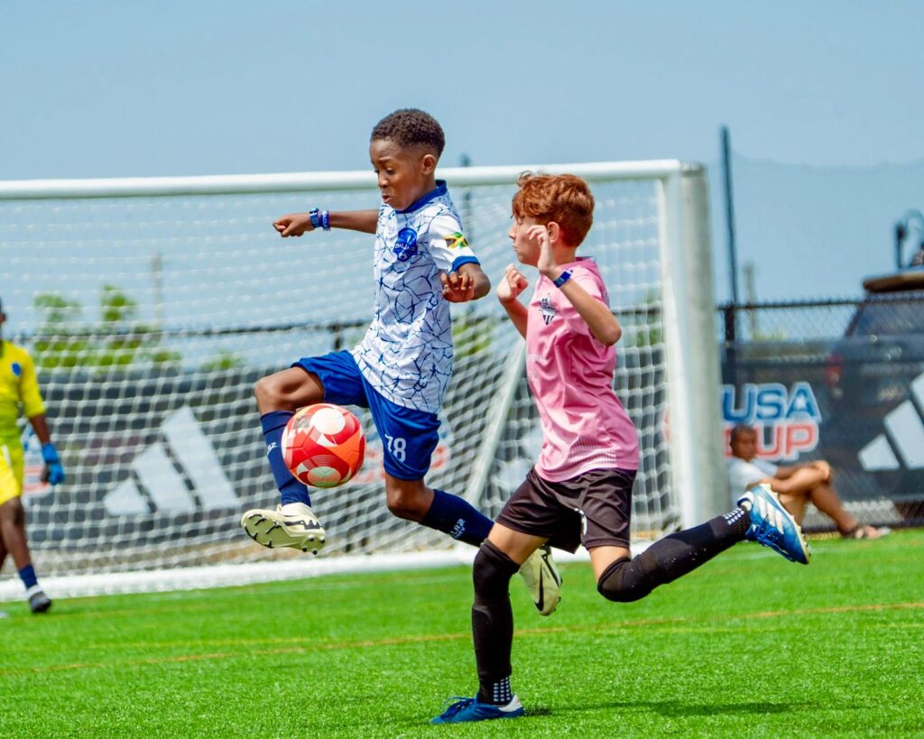 Balazs está disfrutando de un éxito temprano en la competición juvenil de la Copa USA de Jamaica.