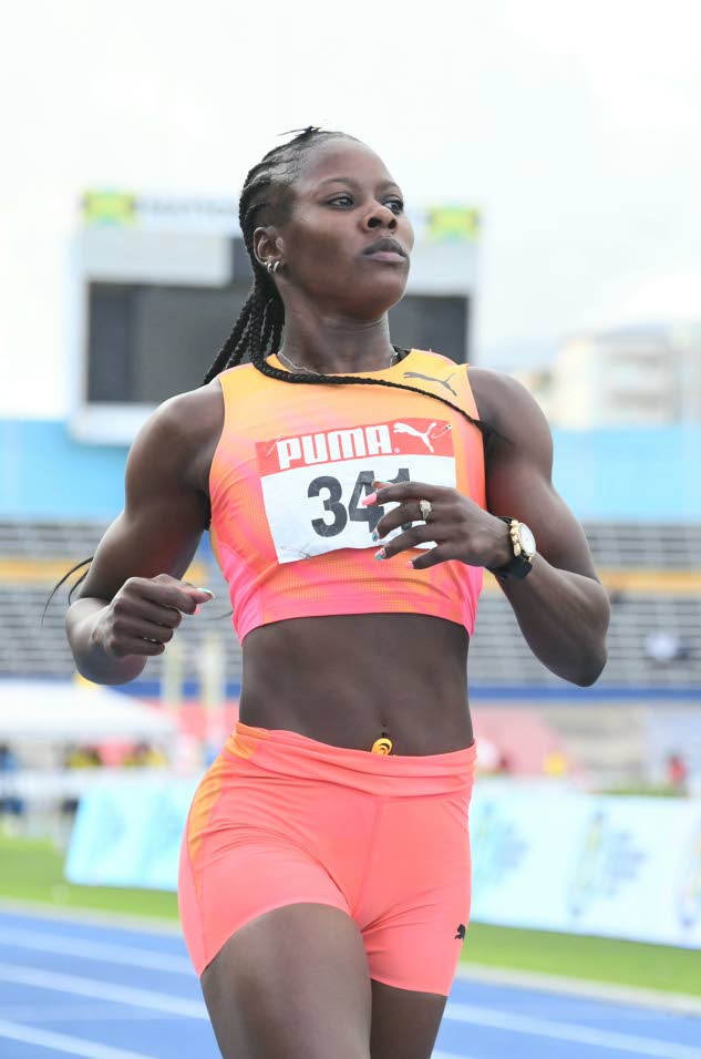 Kushane Thompson de Jamaica apuesta por ser el favorito para ganar el oro en los 100 metros masculinos en los Juegos Olímpicos de París
