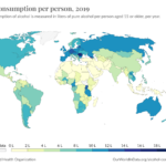¿En qué países la gente bebe más alcohol?