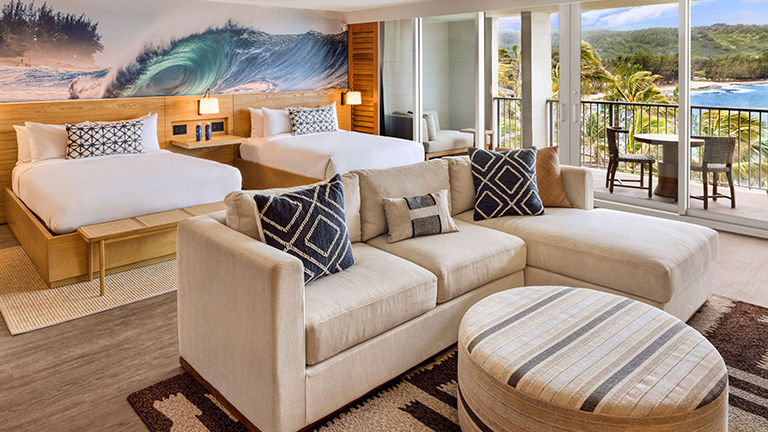 Las 450 habitaciones fueron renovadas durante una mejora de $250 millones completada en Turtle Bay el año pasado. Las 450 habitaciones fueron renovadas durante una mejora de $250 millones completada en Turtle Bay el año pasado.