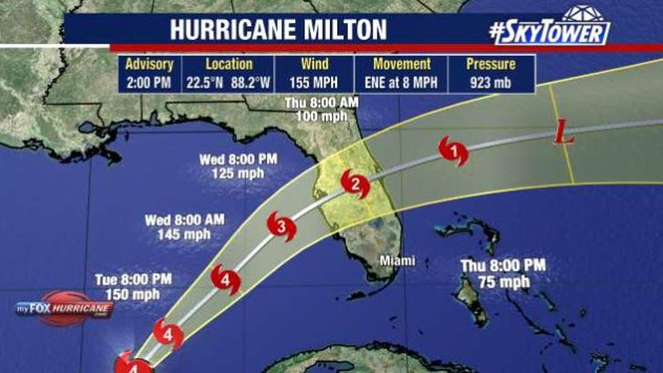 Rastreador del huracán Milton: tormenta ‘extremadamente peligrosa’ golpea la costa del Golfo de Florida