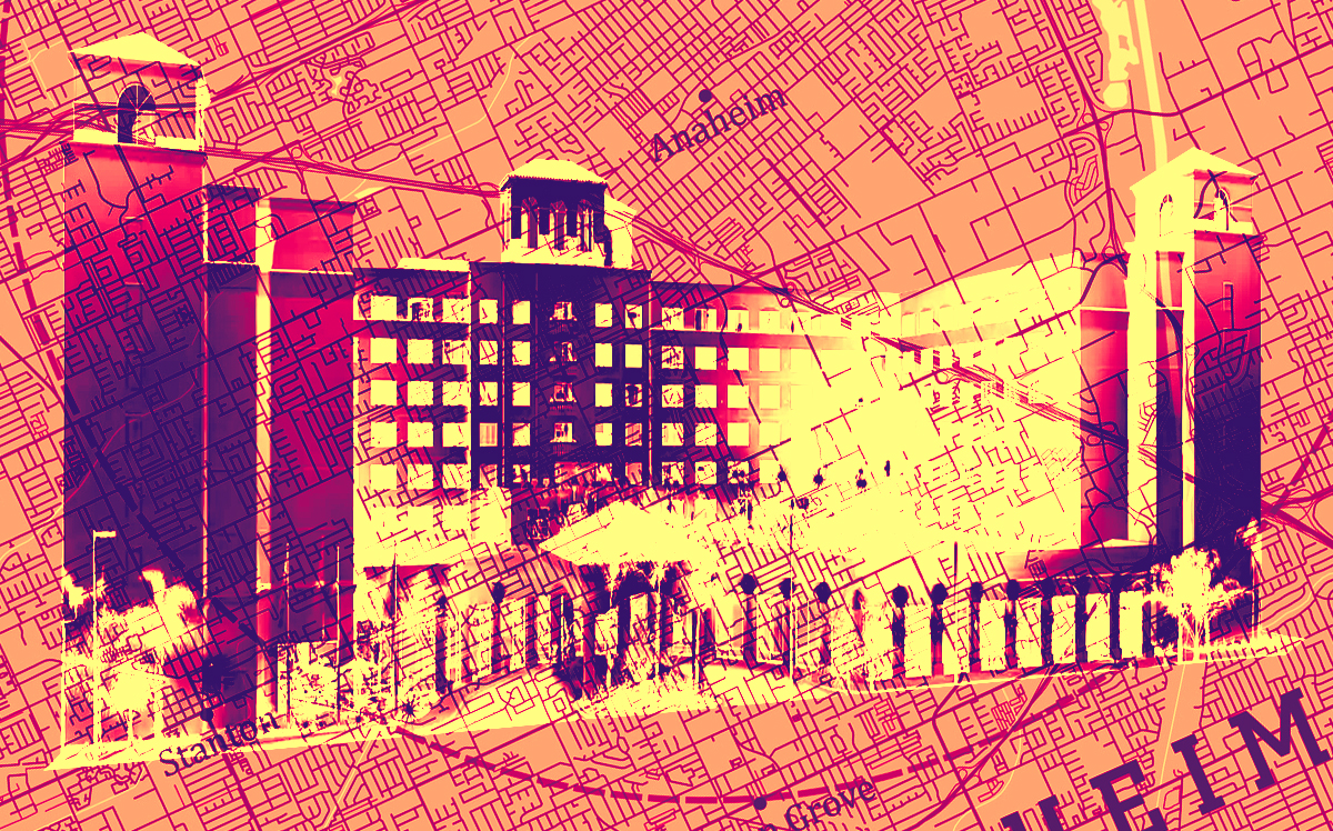 Ilustración fotográfica del centro de convenciones Hilton Suites Anaheim Resort en 2085 South Harbor Boulevard en Anaheim (Getty, DoubleTree by Hilton)