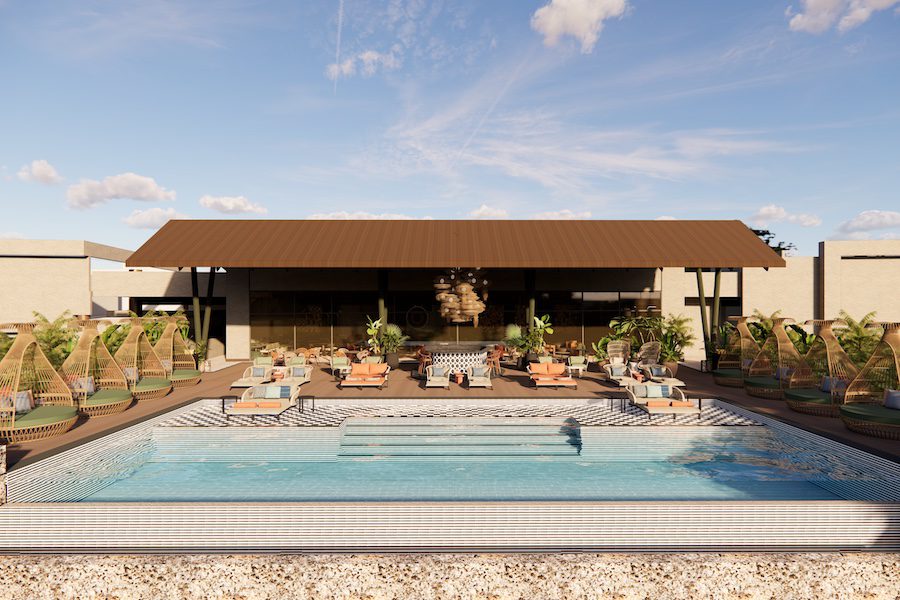 Zemi Meshas All-Smile Resort, Curio Collection a través del estanque Hilton Cehve