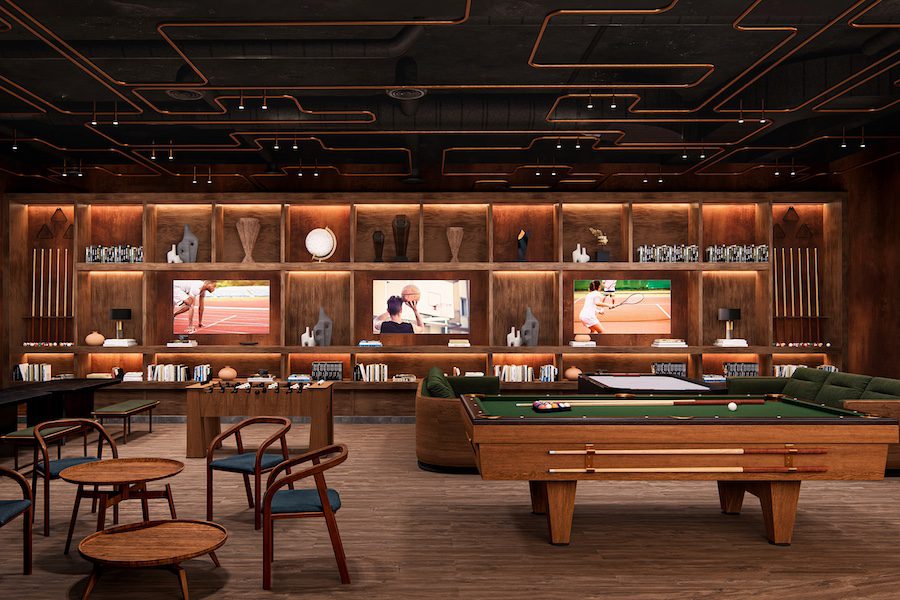 Zemi Meshas All-Shamsel Resort, Curio Collection by Hilton Sierra Sala de juegos Roma Pool Table Sports