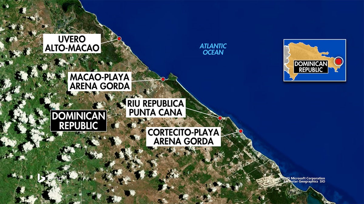 Un mapa que mostró el área de búsqueda de Sudisha Konki