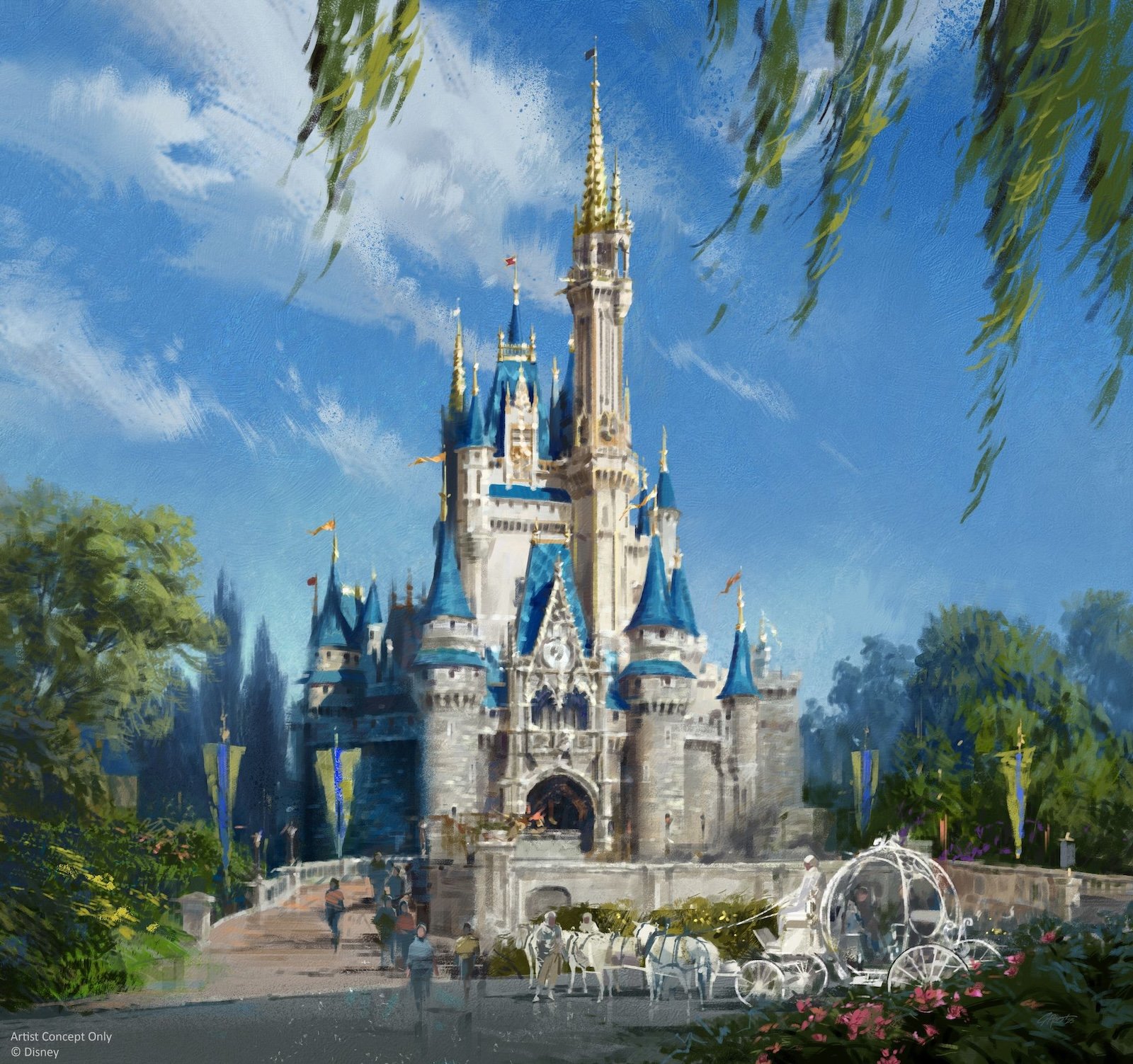Castillo de Cinderella New Paint Concept Art