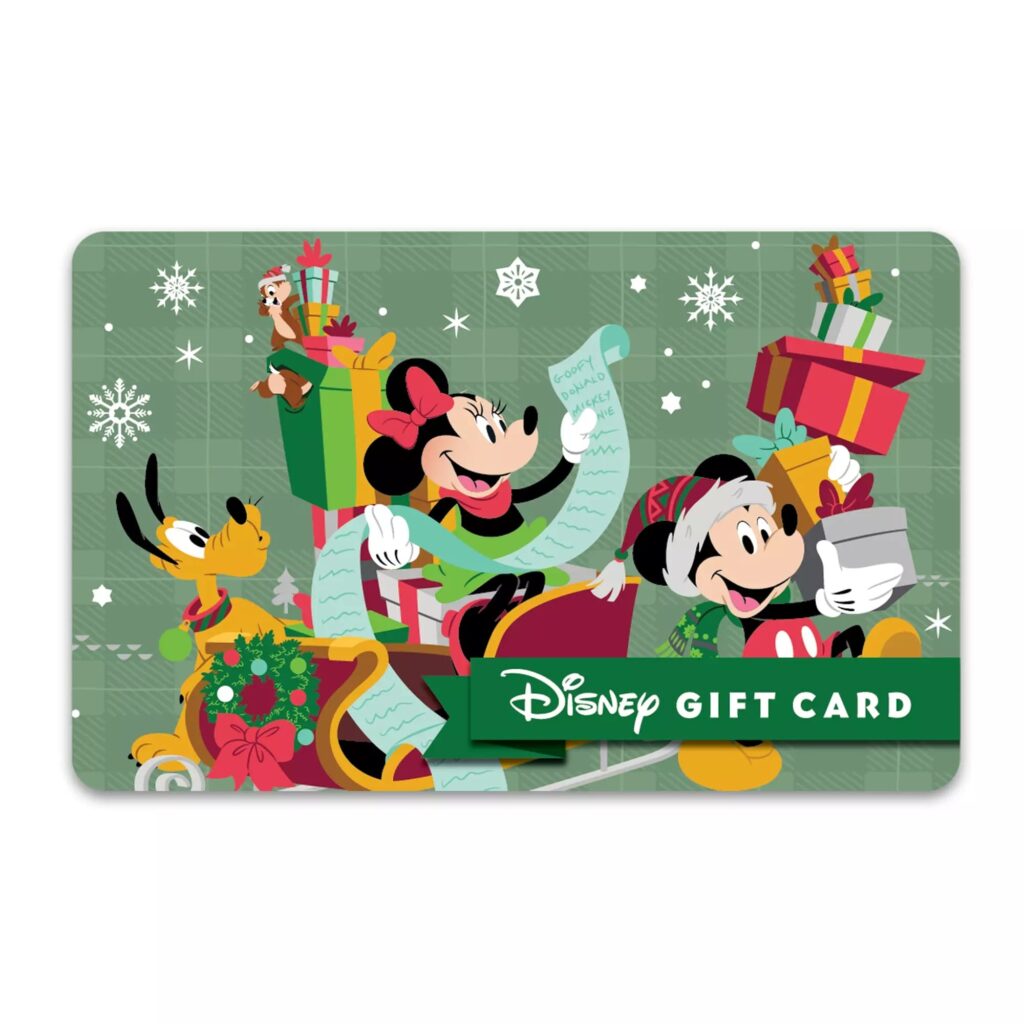 Nuevas tarjetas de regalo de Puntit, Mickey y Friends Christmas Disney disponibles en línea