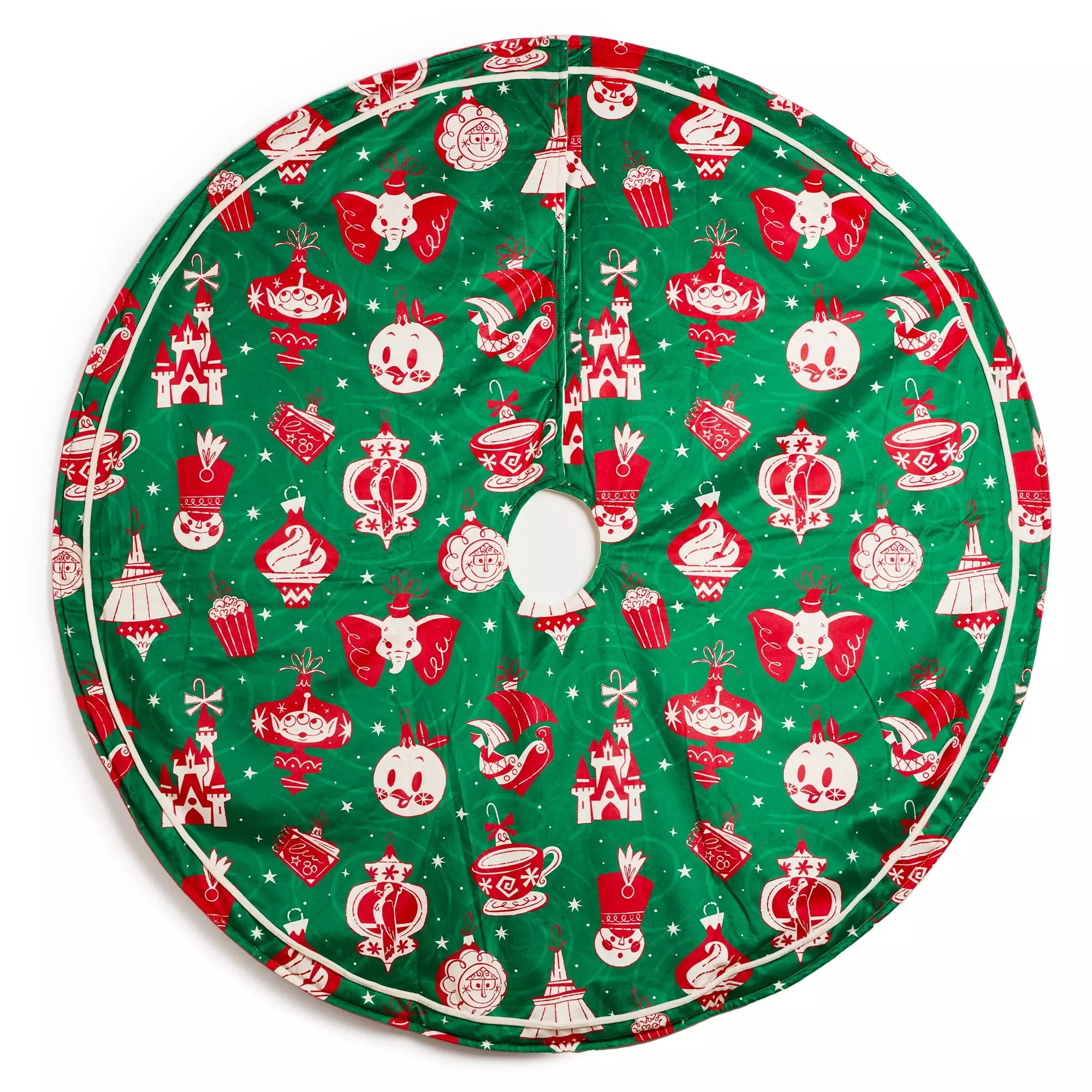 Red y blanco Hanky ​​Disney Store Mickey Family Ornaments Scott de Round Green Tree Scott.