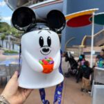 Mickey Ghost llegó a Halloween en el Bucket de palomitas de maíz Disneyland Resort