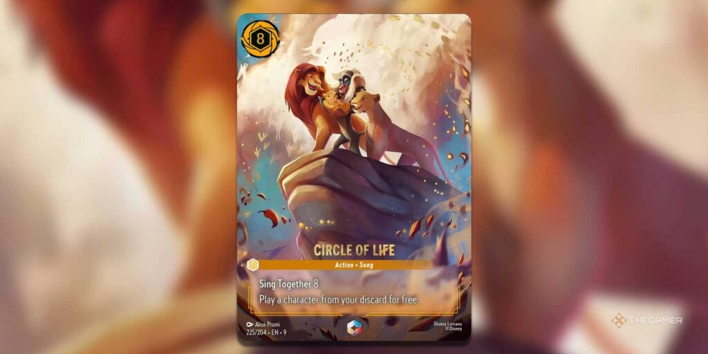La tarjeta más cara en el pobre juego de Disney Lorkana