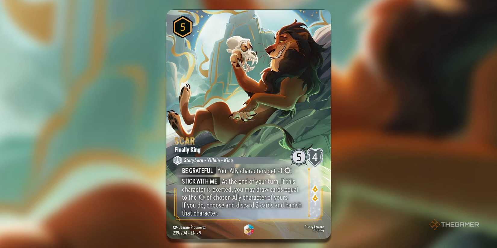 Manchas, finalmente la tarjeta del rey Disney Lorkana.