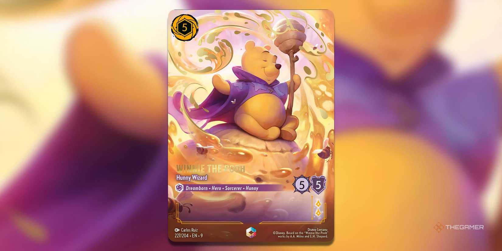 Vinnie the Poh, Honey Wazir Disney Lorka Card.