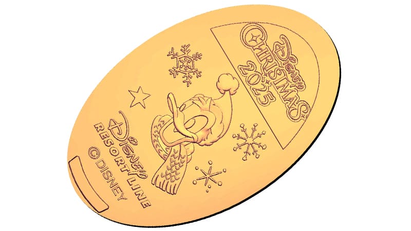 Una moneda estresante con Donald Duck, Asnophilx y presentada