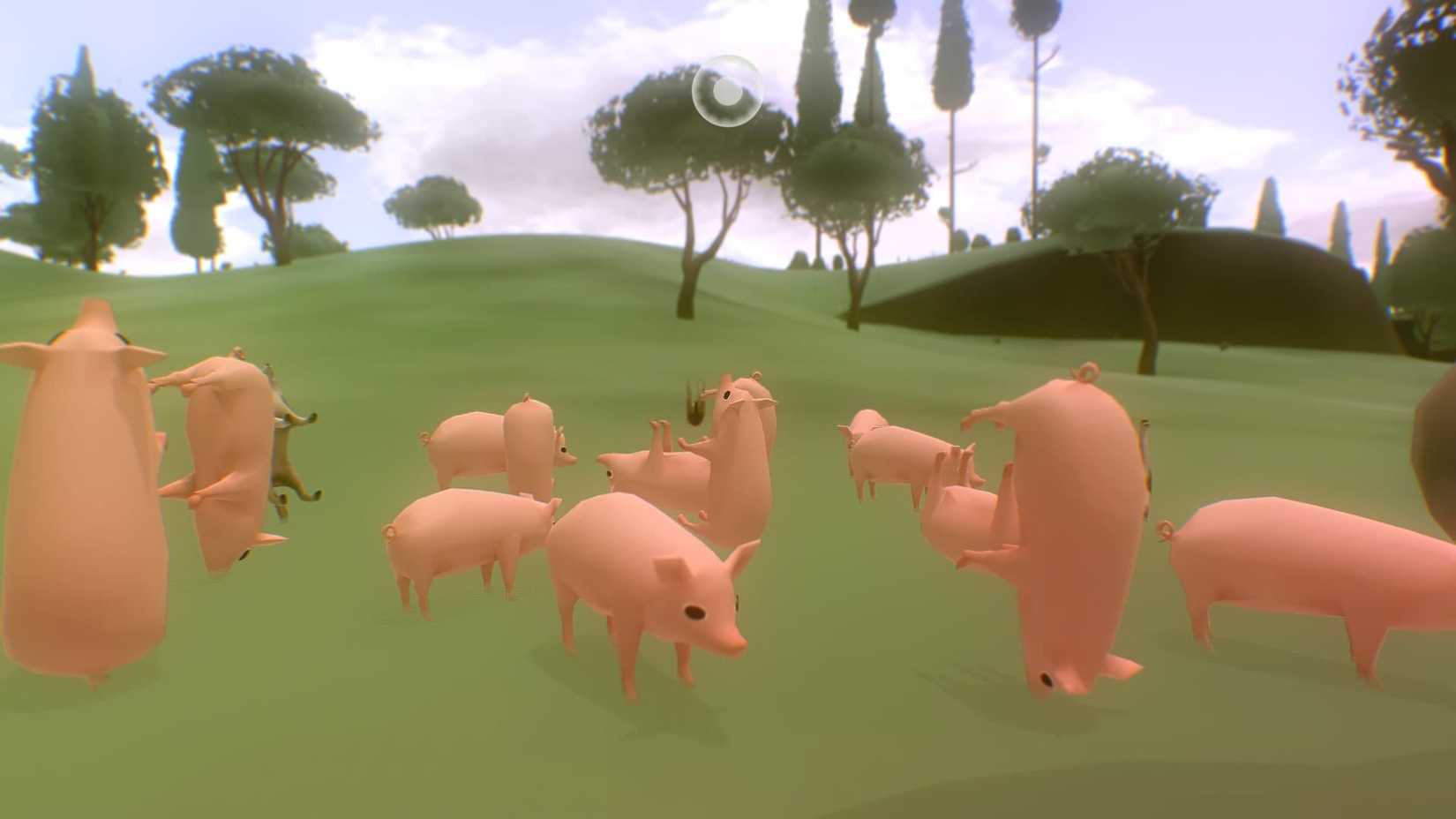 El cerdo en el juego.