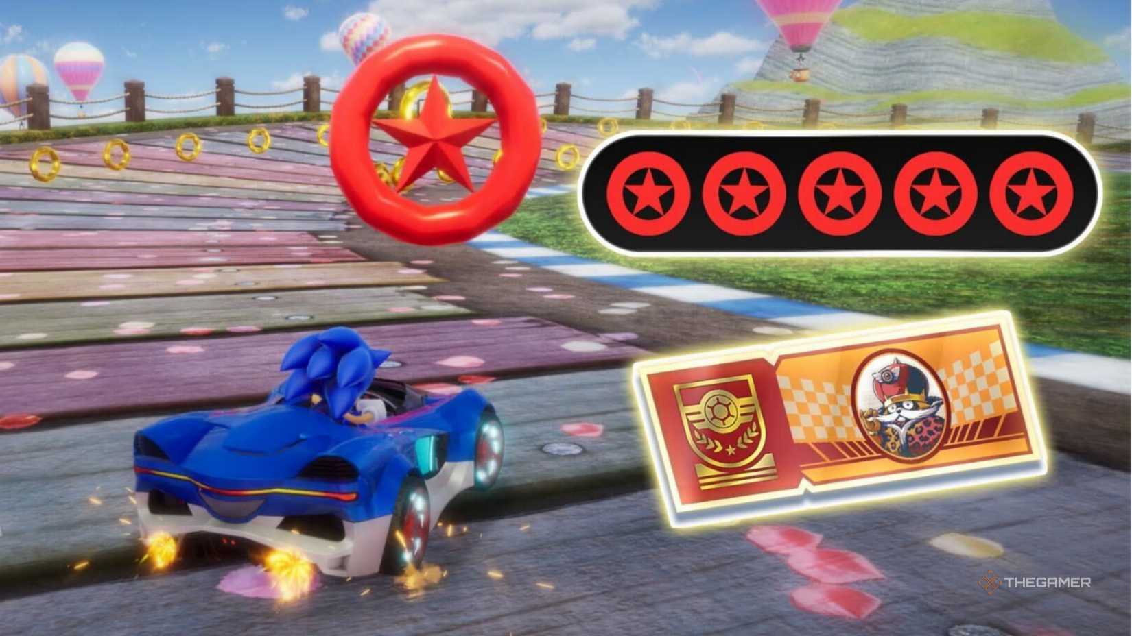 Red Star Rings Tutorial Image en Sonic Racing Cross Worlds.