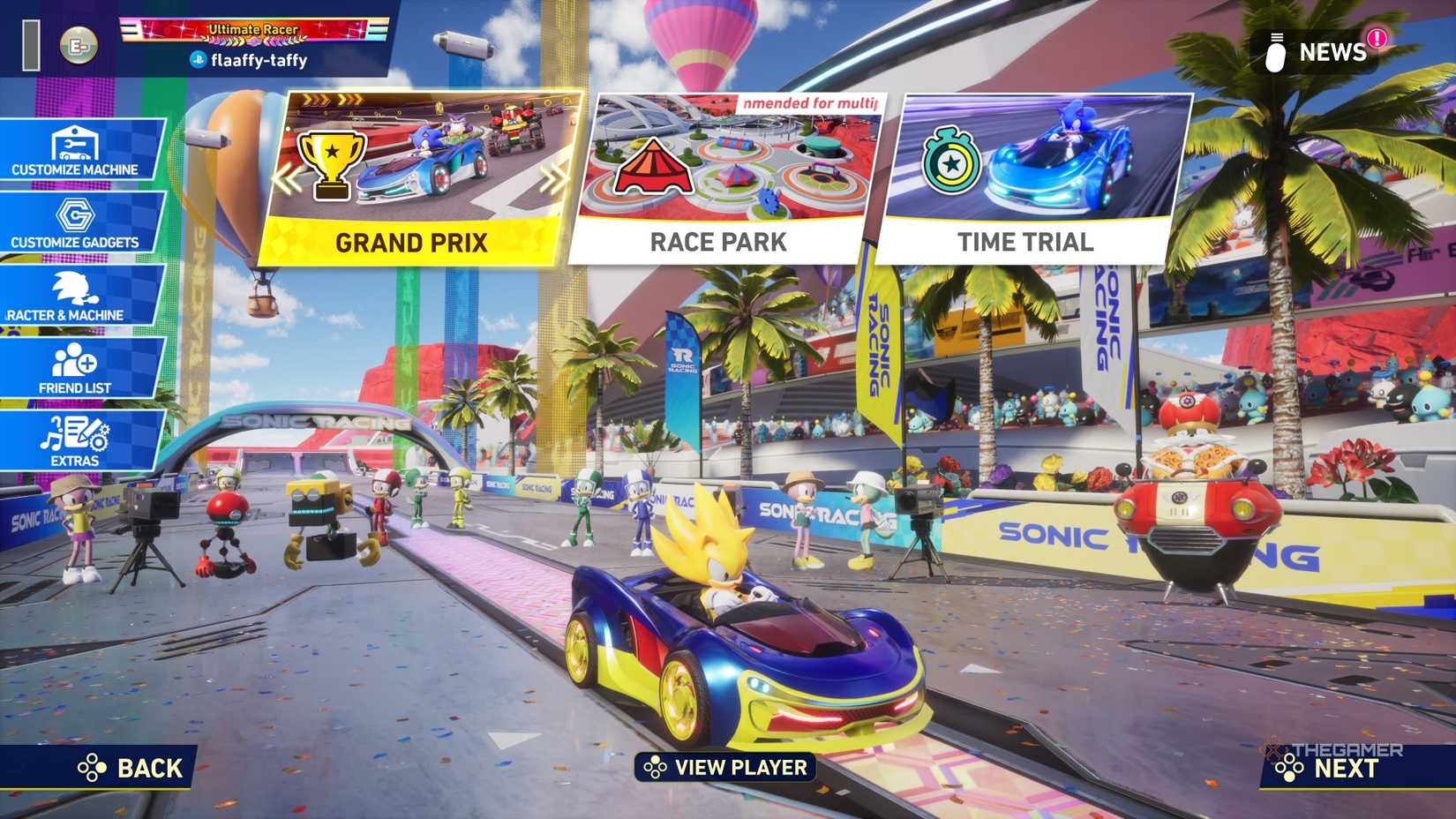 Sonic Racing Cross Worlds Métodos de juego de un solo jugador.