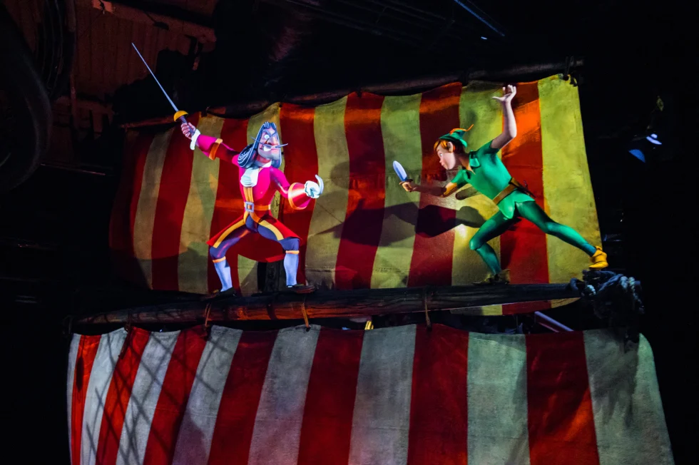 El vuelo de Peter Pan, Peter Pan y el Capitán Garfio