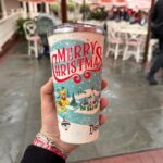 Vaso navideño de acero inoxidable ‘Feliz Navidad’ 2025 en Disneyland Resort