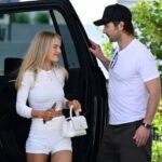 Glenn Powell y Michelle Randolph de vacaciones en Miami