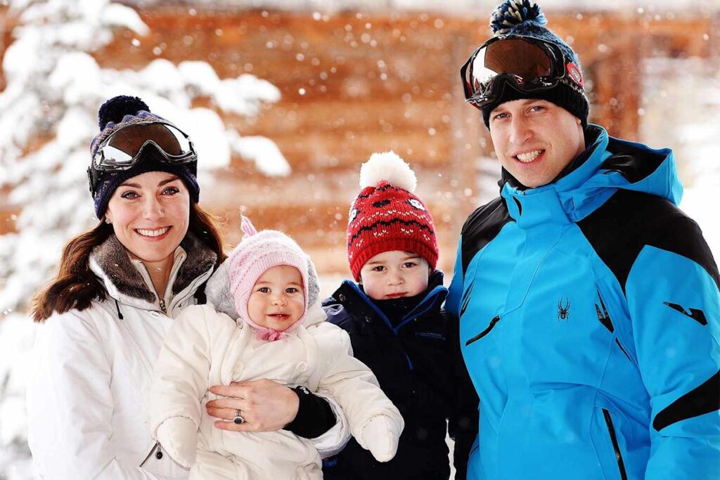 Dentro de las vacaciones de esquí de invierno de la familia real
