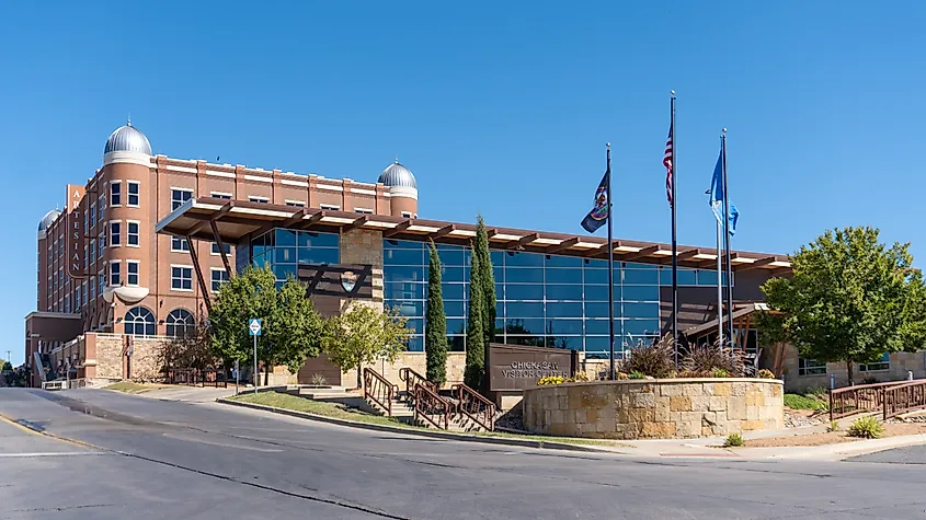 Centro de visitantes Chickasaw en Sulphur, Oklahoma