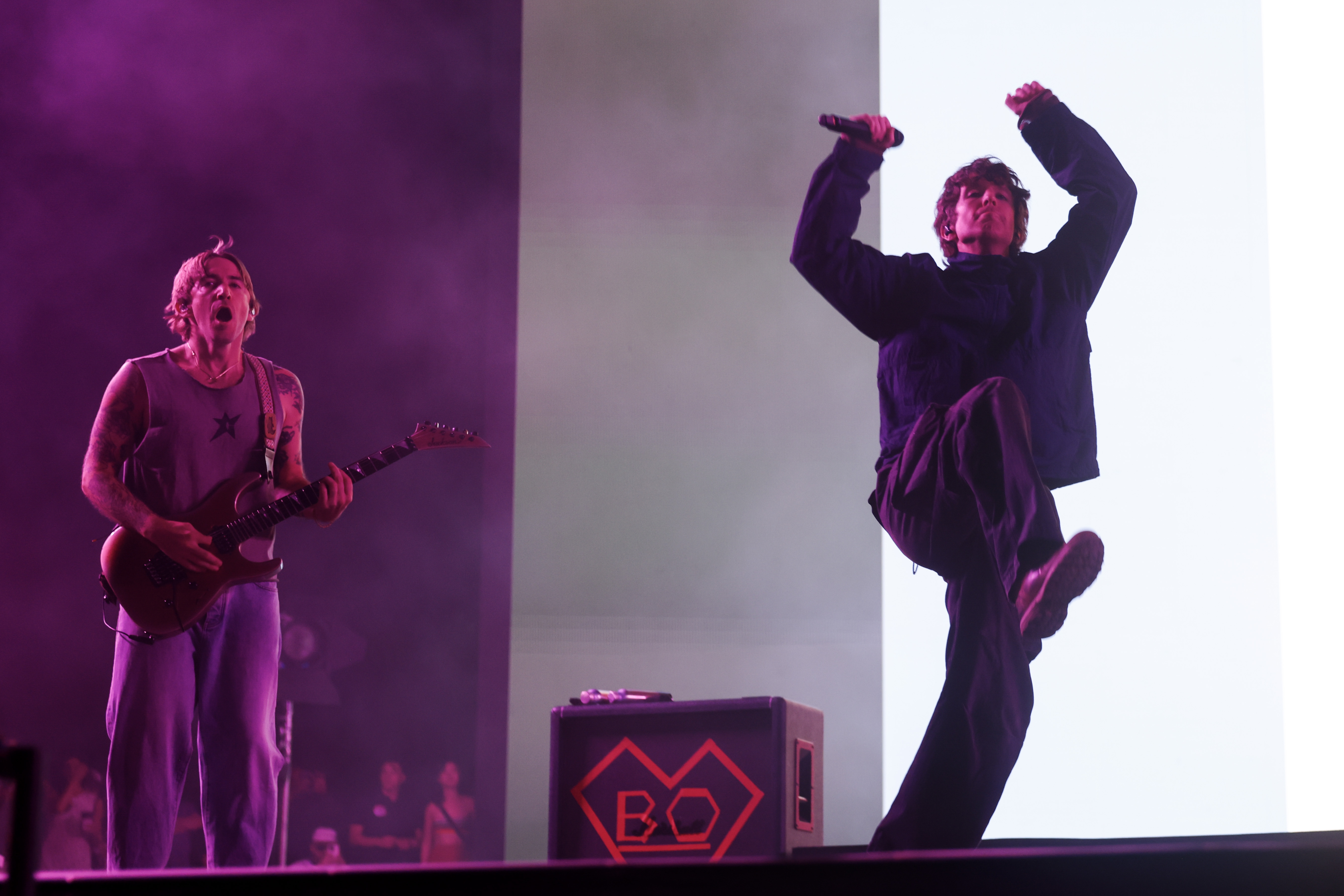 INDIA, CA - 10 DE ABRIL DE 2026: Turnstile se presenta en el teatro al aire libre durante el Festival de Música y Artes del Valle de Coachella en el Empire Polo Club el viernes 10 de abril de 2026 en Indio, CA. (Kayla Bartkowski/Los Angeles Times vía Getty Images)